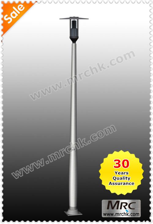 Aluminum garden light pole