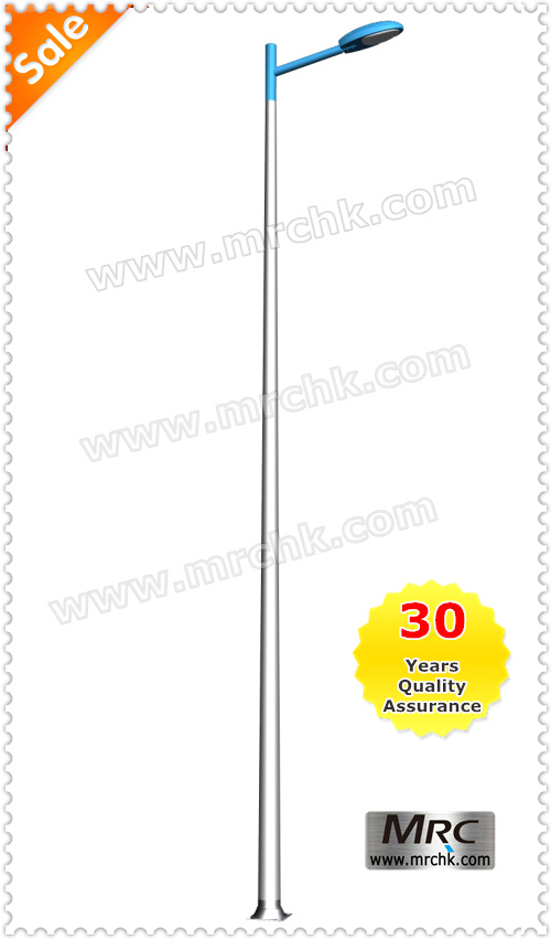 Aluminum street pole, lamp pole, pole light, manufacturer in China