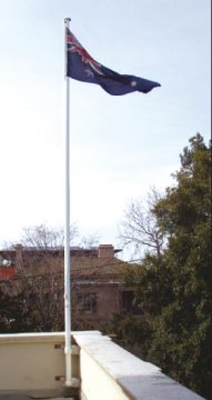 aluminum poles flag