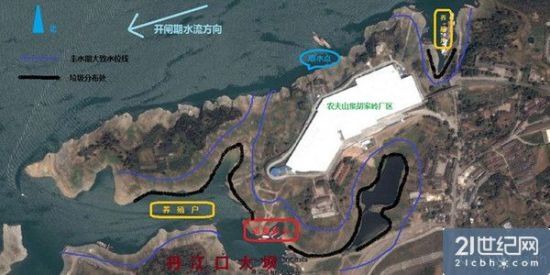 农夫山泉胡家岭厂区周边污染形势图。 