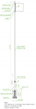 Aluminum Flag pole