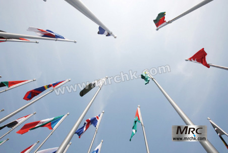 aluminum poles flag