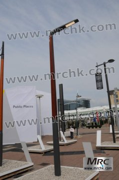 Aluminium lamp pole
